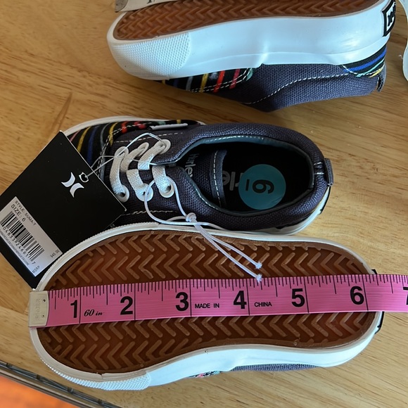 Hurley Toddler Sneakers Colorful Stripes Various Sizes - Picture 10 of 10